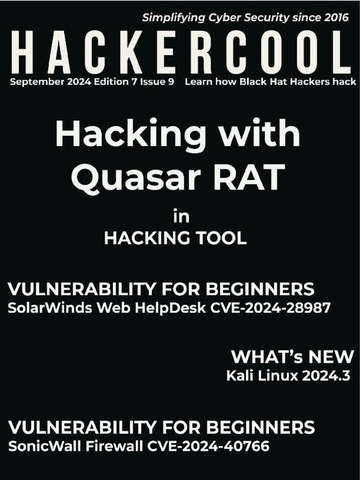 Title details for Hackercool Magazine by Hackercool Cybersecurity OPC Pvt Ltd - Available